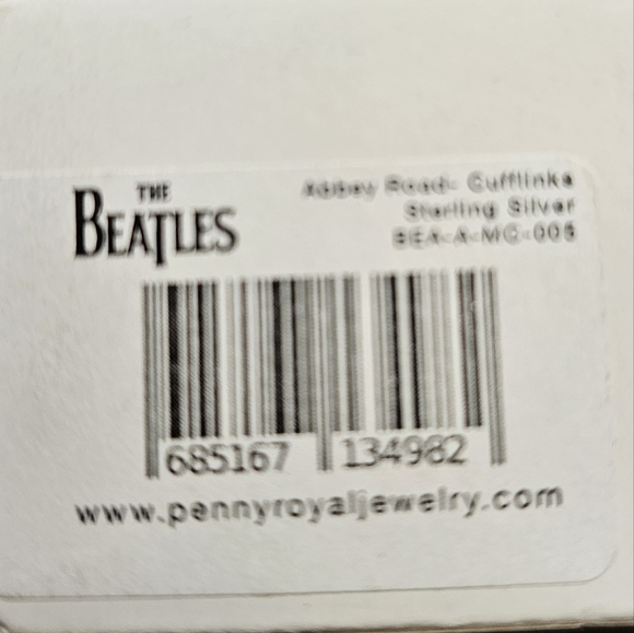 NEW The Beatles Sterling Silver .925 "Abbey Road" Cufflinks By PennyRoyal in Box - Picture 4 of 4